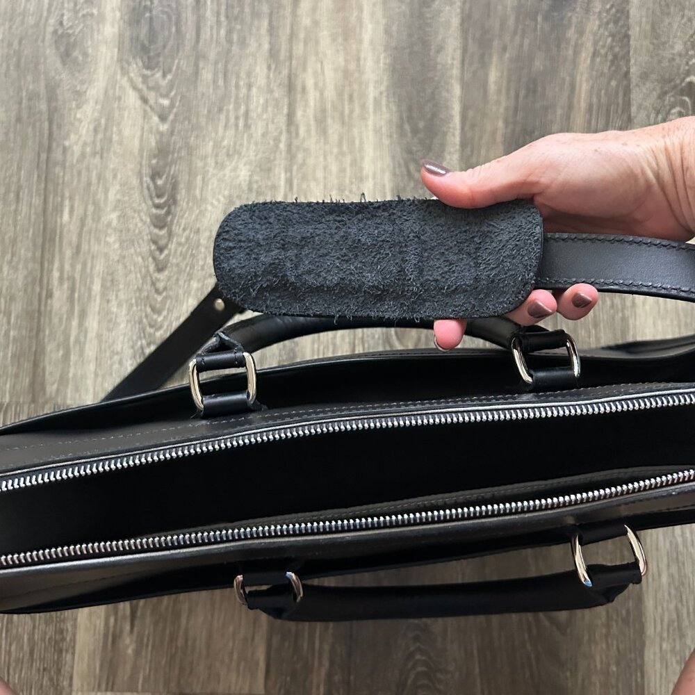 Tusting Marston Custom Leather Large Briefcase Ba… - image 4